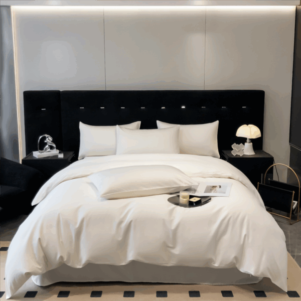 100% Cotton Pillowcase - Moonlight White Minimal