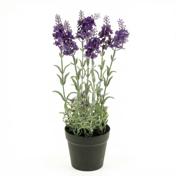1x Artificial Lavender - Purple plant in pot - Artificial plant - 28 cm
