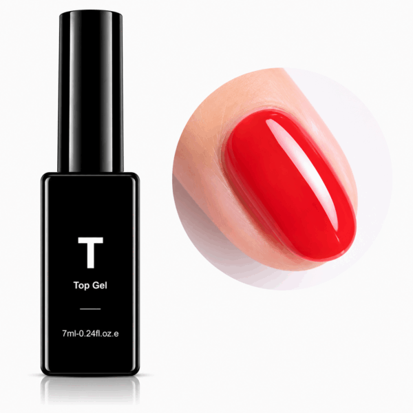 Top Gel T GlossyTransparante Glans Topcoat